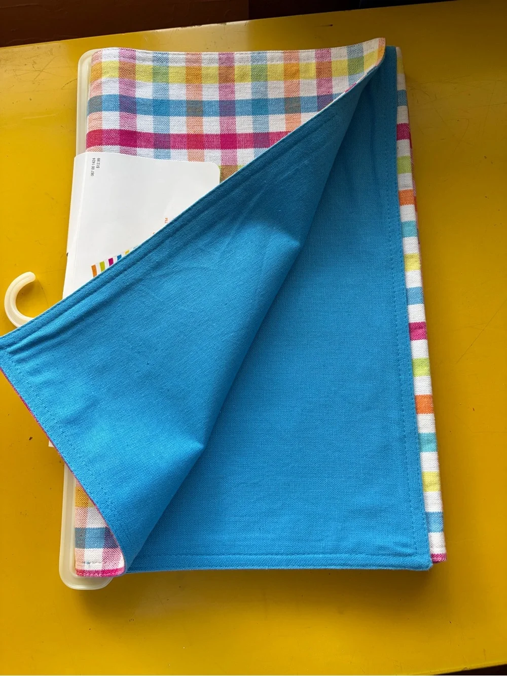 Summerville Multicolor Gingham Table Runner